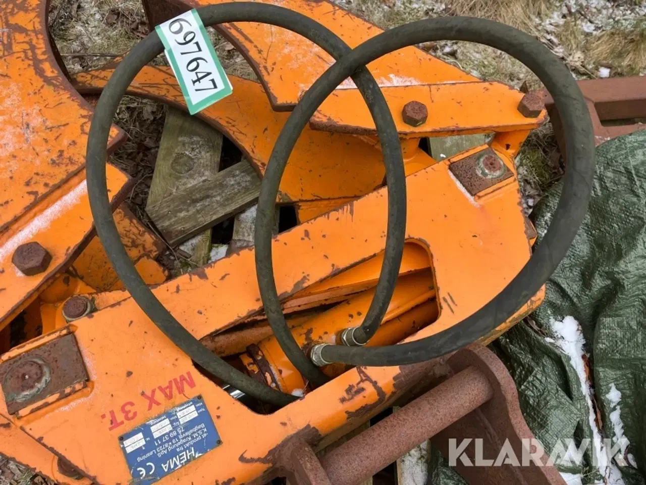 Billede 5 - Tang HEMA 3 Tons - Hydrema skifte