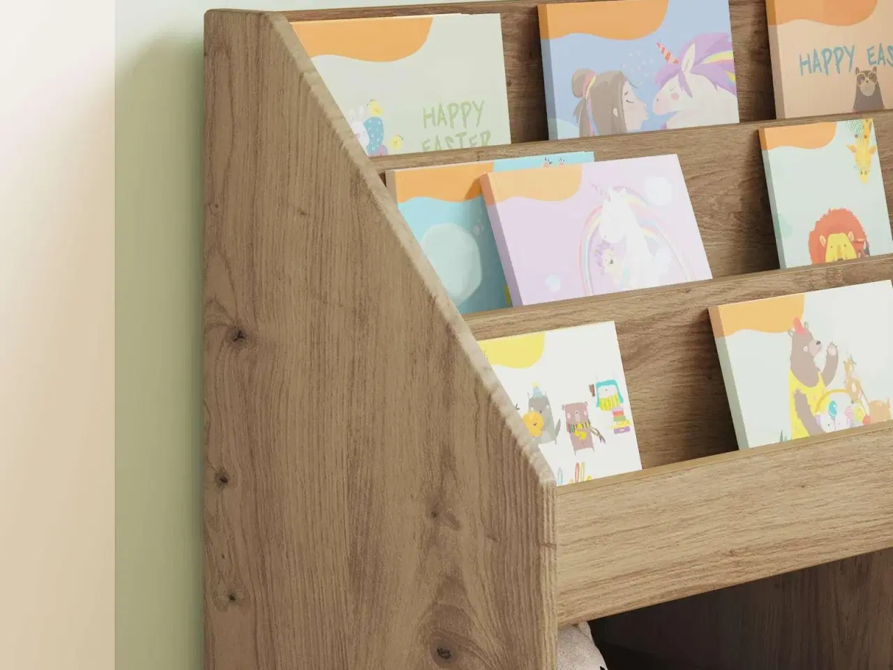 Billede 5 - Børnebogreol Artisan Egetræ 72,5 x 29,5 x 69 cm Konstrueret træ