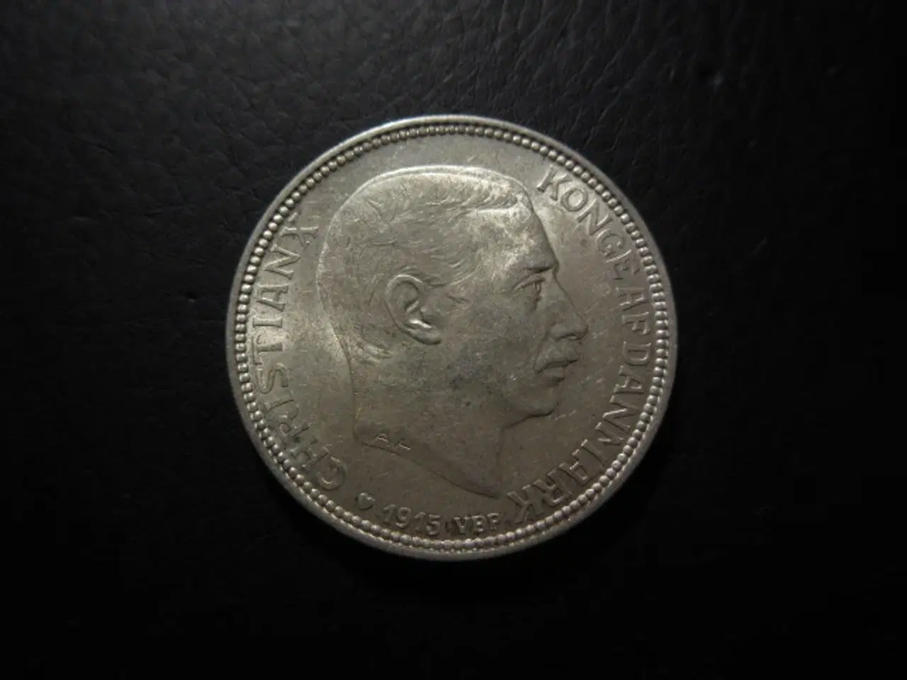 Billede 1 - 2 kroner 1915 sølv unc