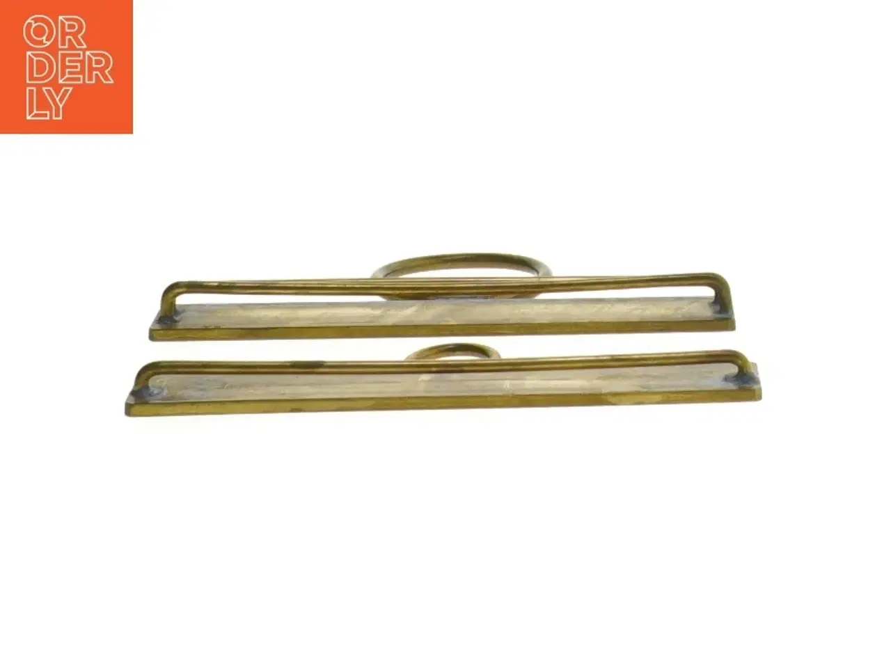 Billede 2 - Antikke metalpapirklemmer (str. 13 cm)