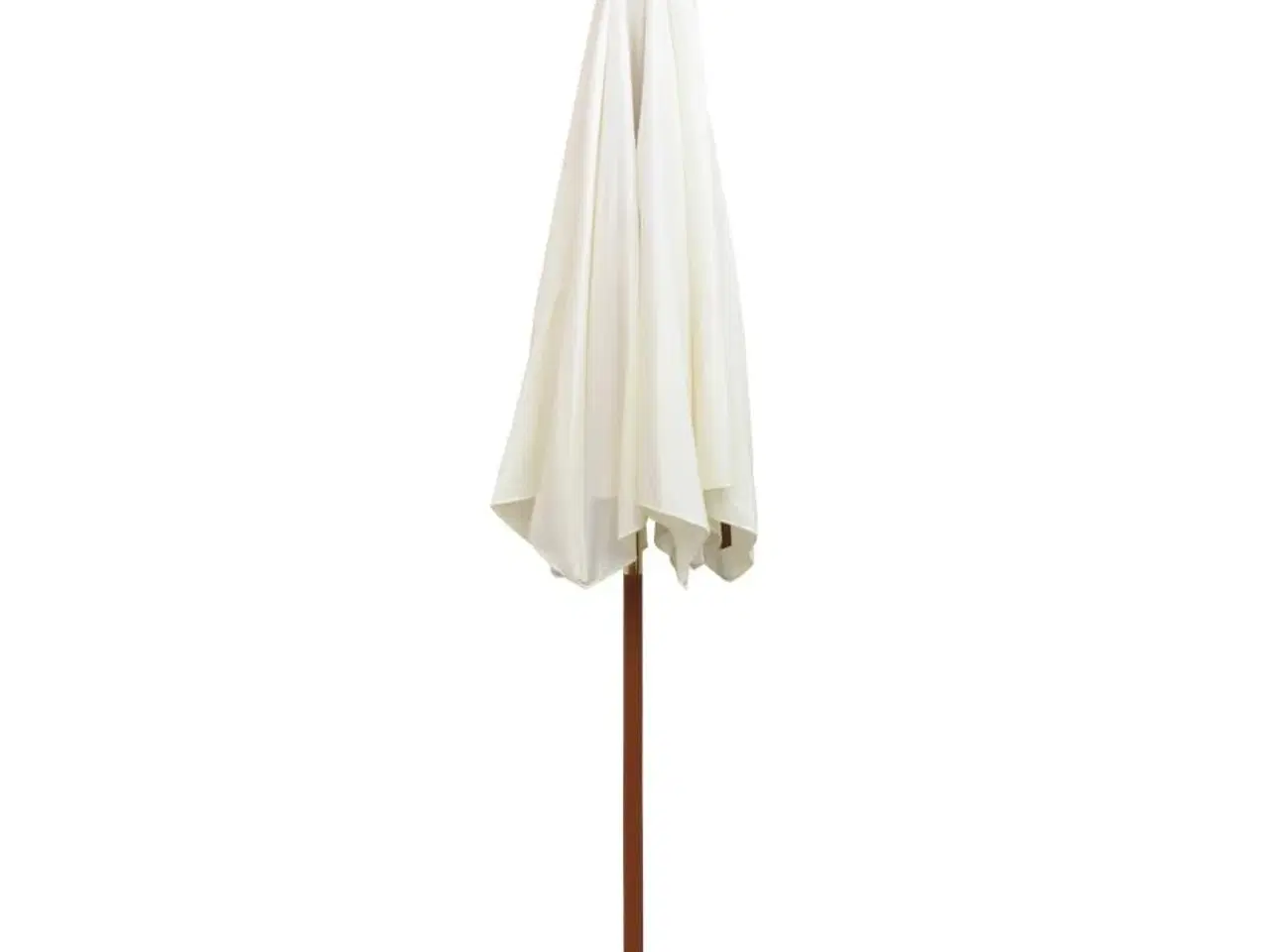 Billede 4 - Parasol 270x270 cm træstang cremehvid