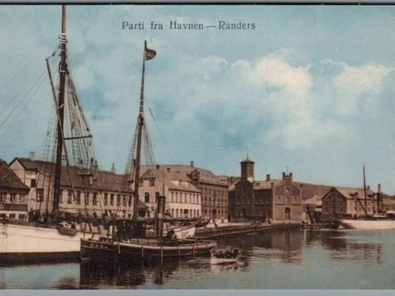 Billede 1 - Parti fra Havnen - Randers - Postkort - Ubrugt