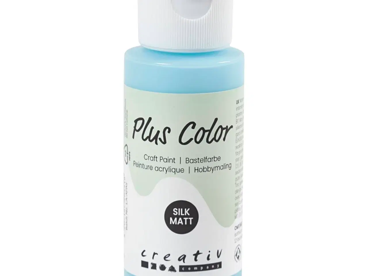 Billede 1 - Plus Color Hobbymaling Isblå 60ml - Hurtig Tørring