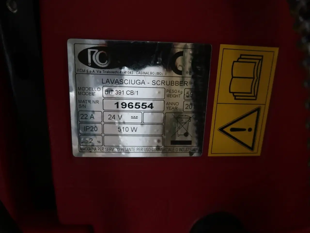 Billede 4 - Gulvvasker RCM BIT 193 CB/1