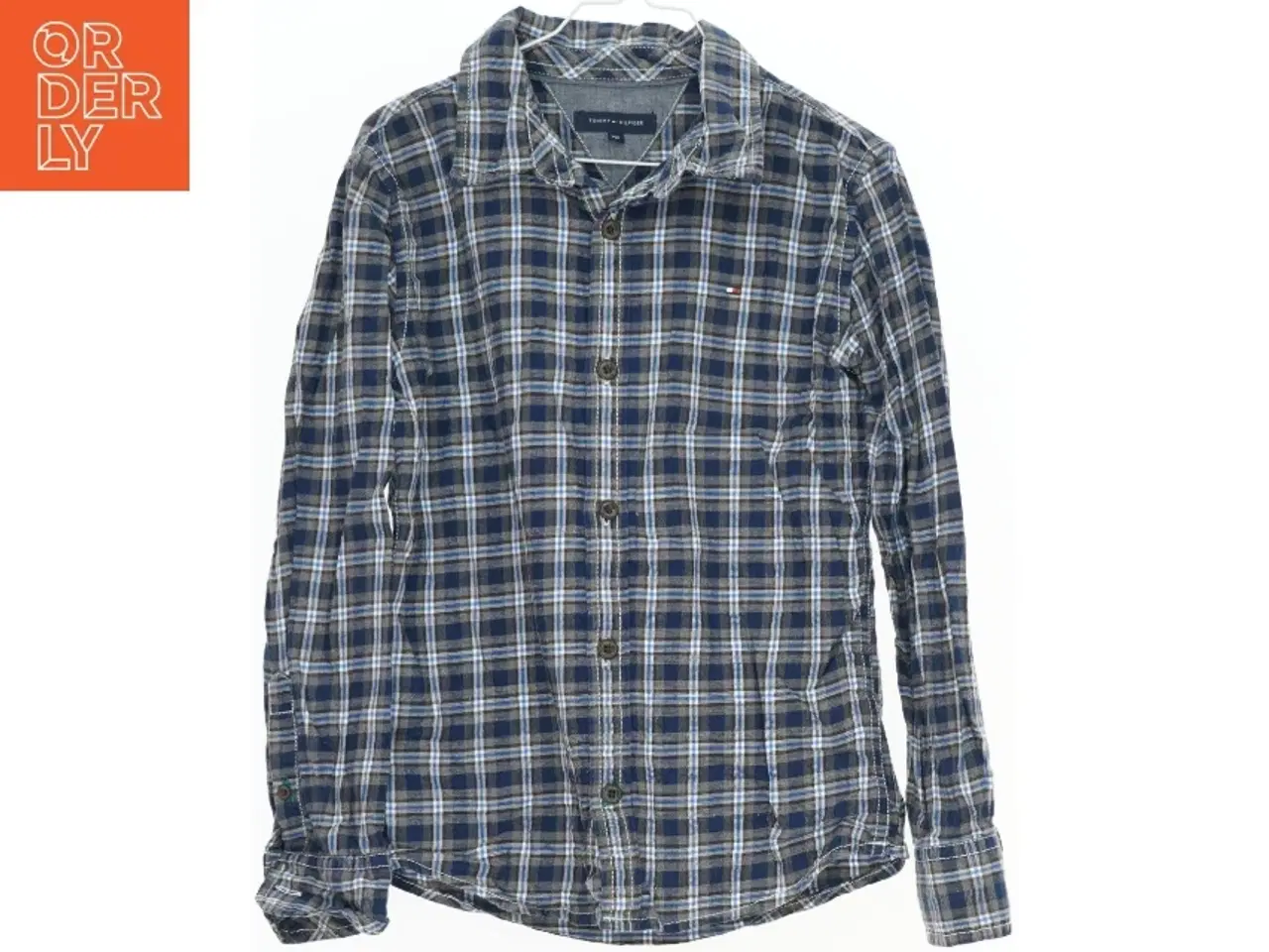 Billede 1 - Ternet skjorte med lange ærmer fra Tommy Hilfiger (str. 140)