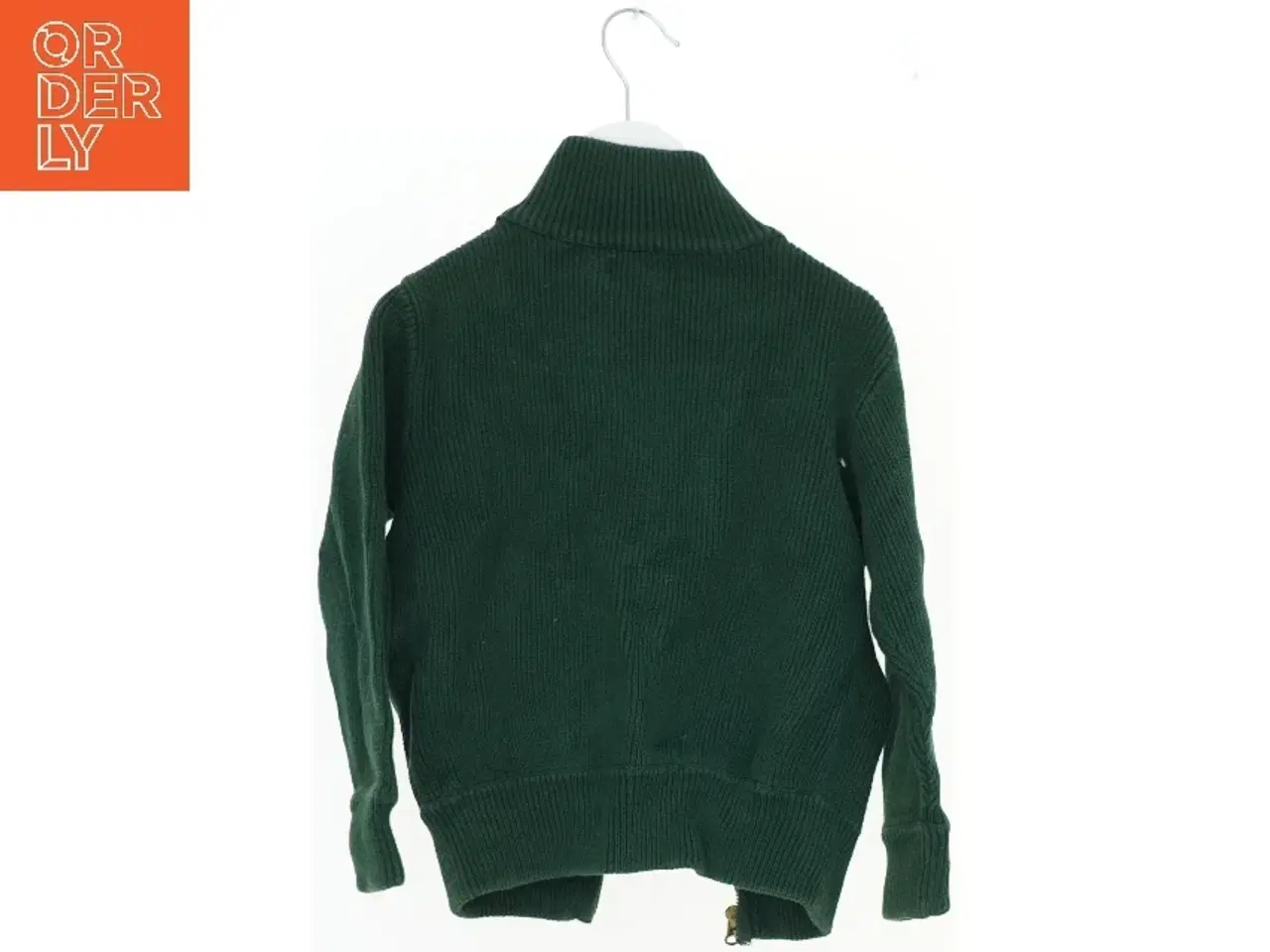 Billede 2 - Grøn cardigan med lynlåse fra Ralph Lauren (str. 116)