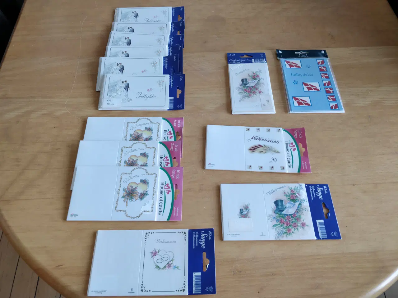 Billede 1 - Indbydelseskort og sange