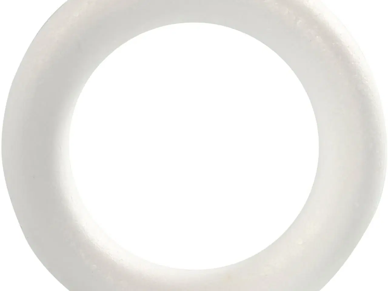 Billede 1 - Ring, str. 17 cm, tykkelse 30 mm, hvid, 1 stk.