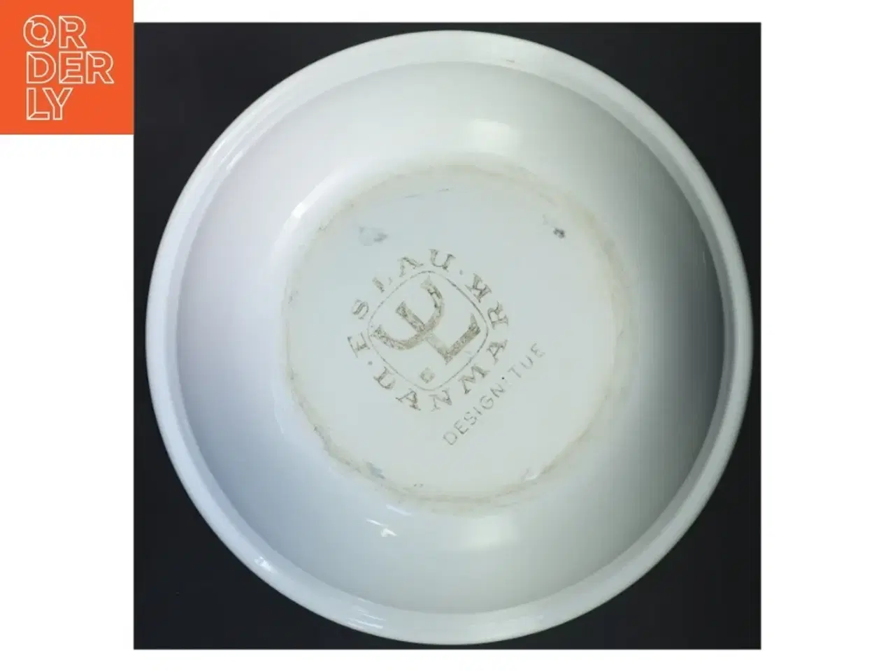 Billede 3 - Hvid keramik skål (str. 35x12 cm)