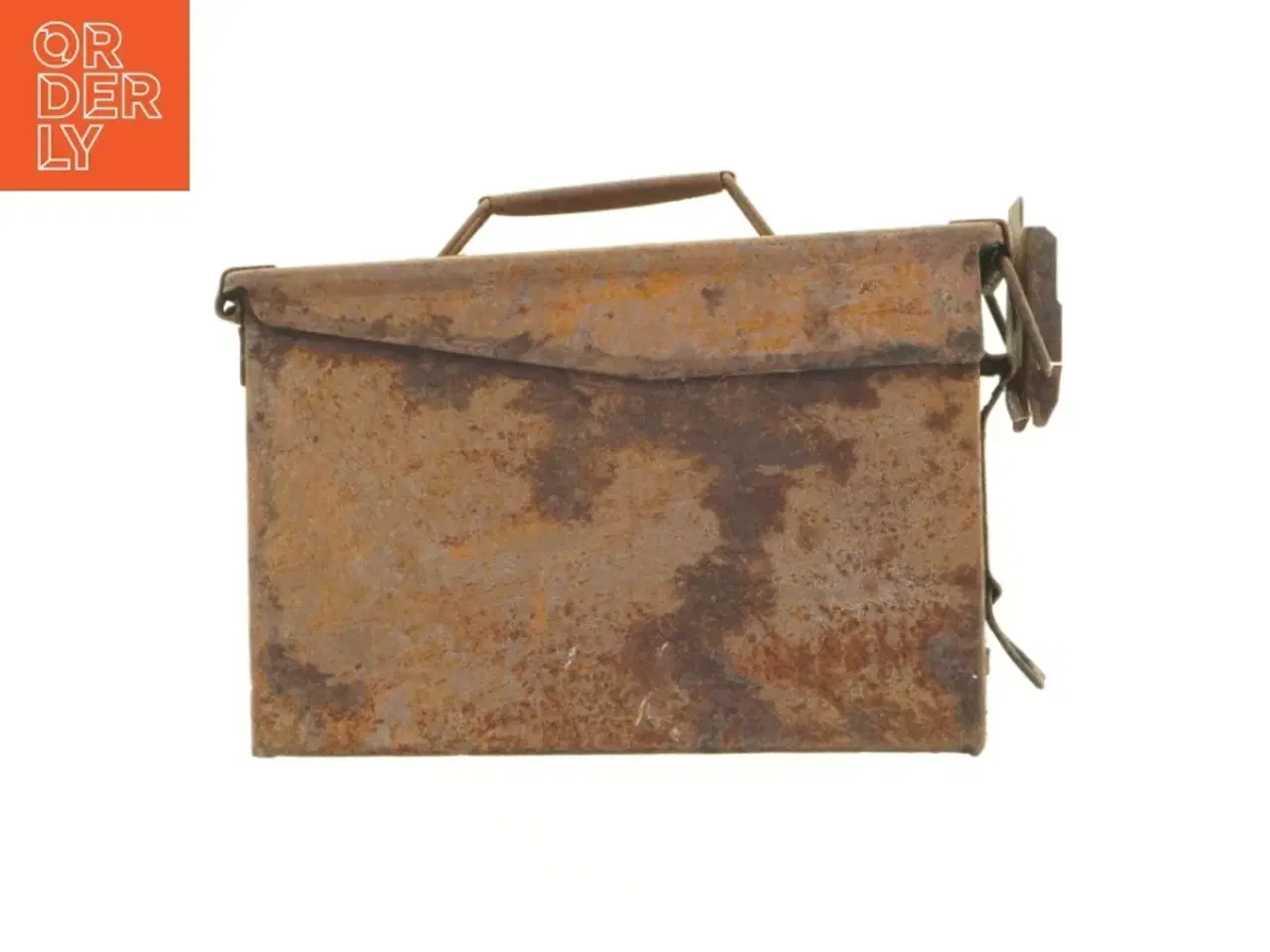Billede 1 - Ammunitions kasse i rust metal (str. 29 x 19 x 15 cm)