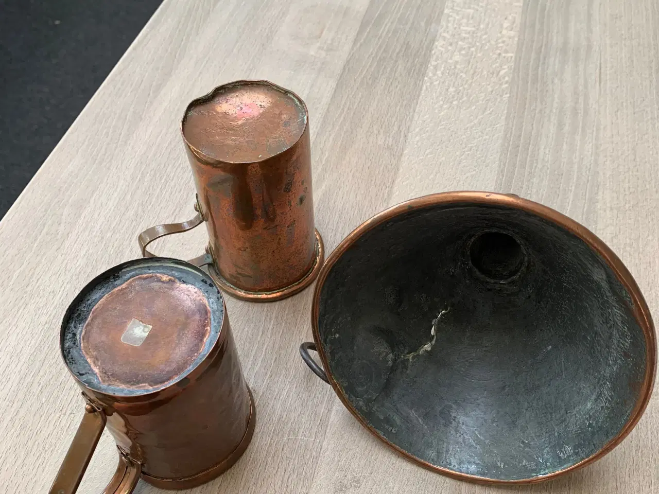 Billede 3 - Kobberkrus , kobbertragt
