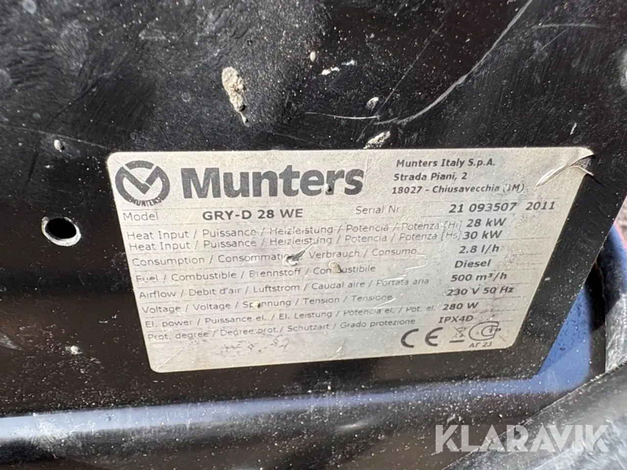 Billede 8 - Varmekanon Munters Gry-D 28 WE