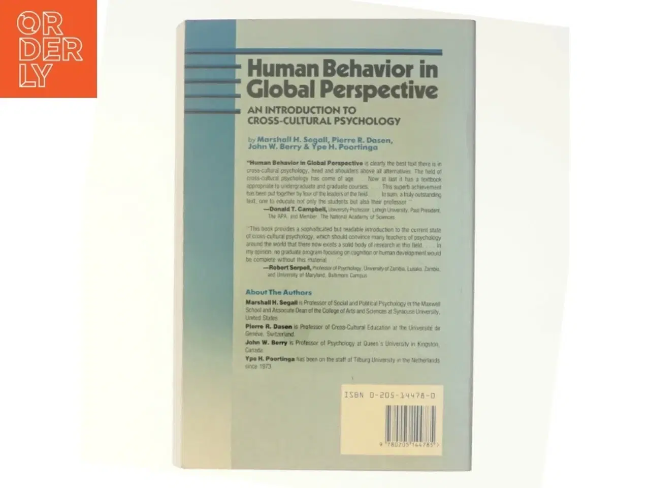 Billede 3 - Human Behavior in Global Perspective af Marshall H. Segall (Bog)