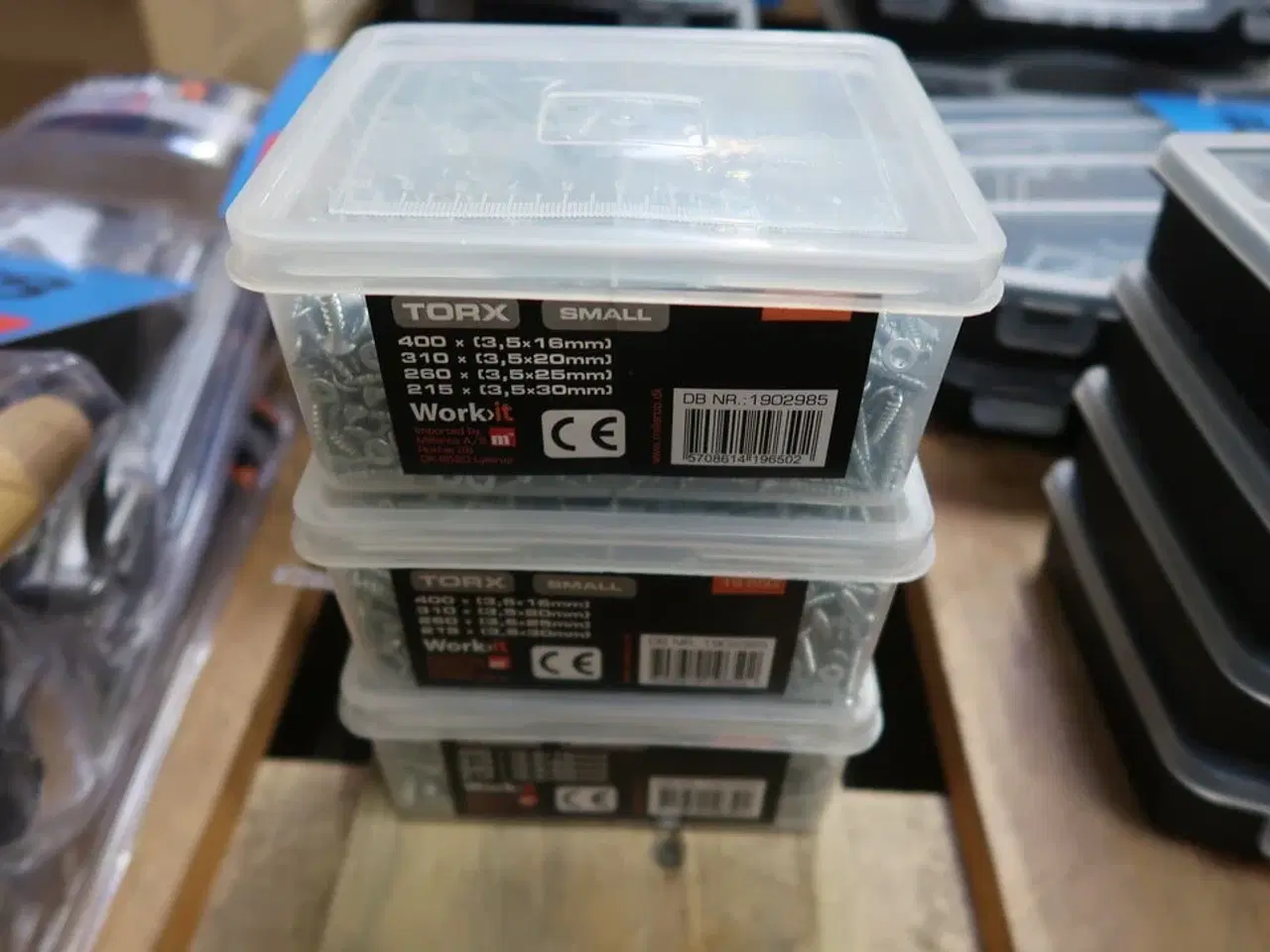 Billede 2 - 4 pk. Work-it Skrueboks TORX Small til indendørs brug 1185 stk