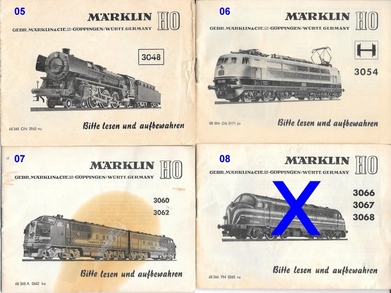 Billede 2 - Marklin: Vejledninger til ældre modeller/udstyr