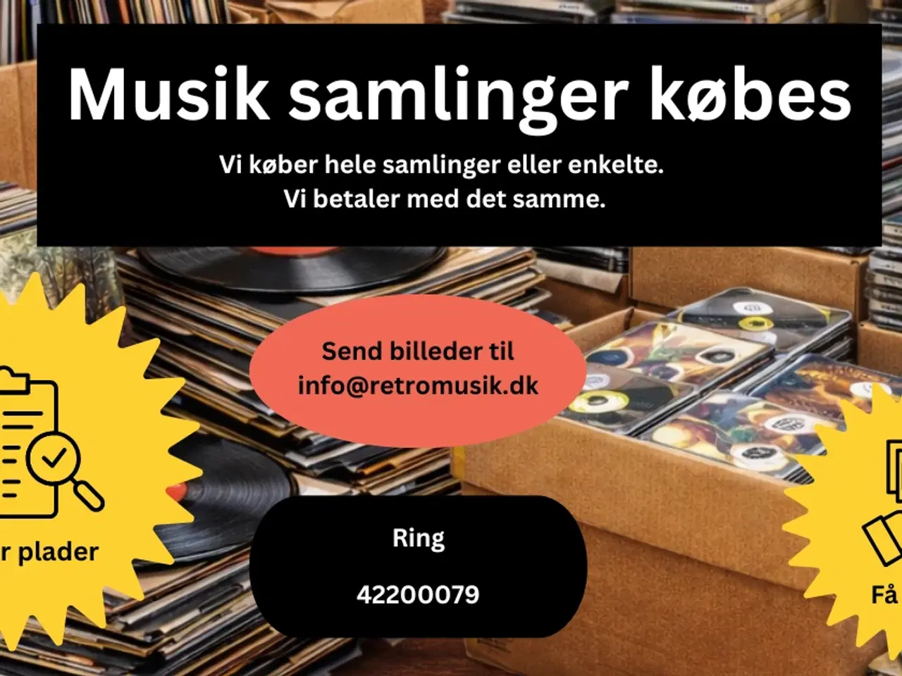 Billede 1 - Musik samlinger købes
