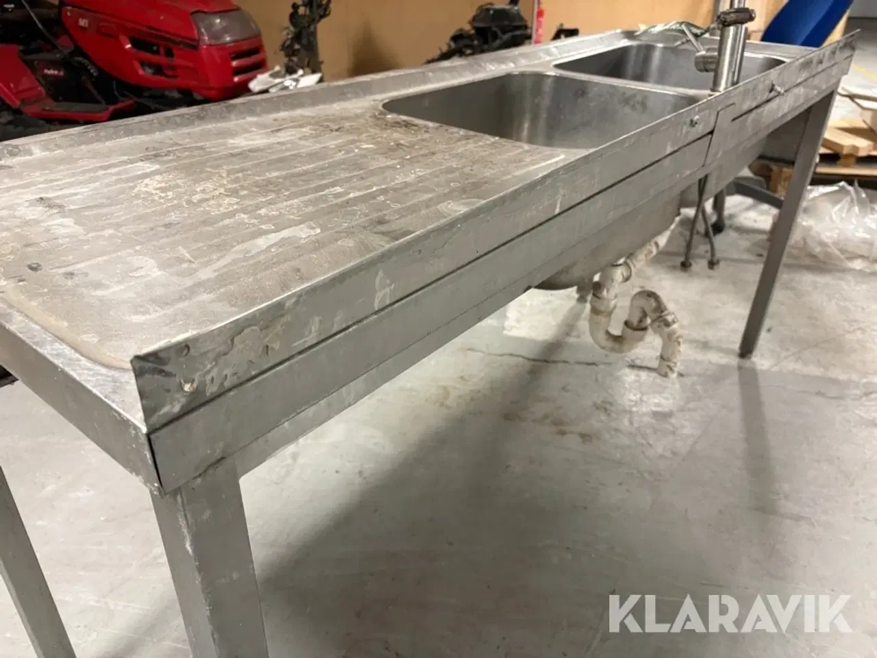 Billede 5 - Rustfri vask med armatur