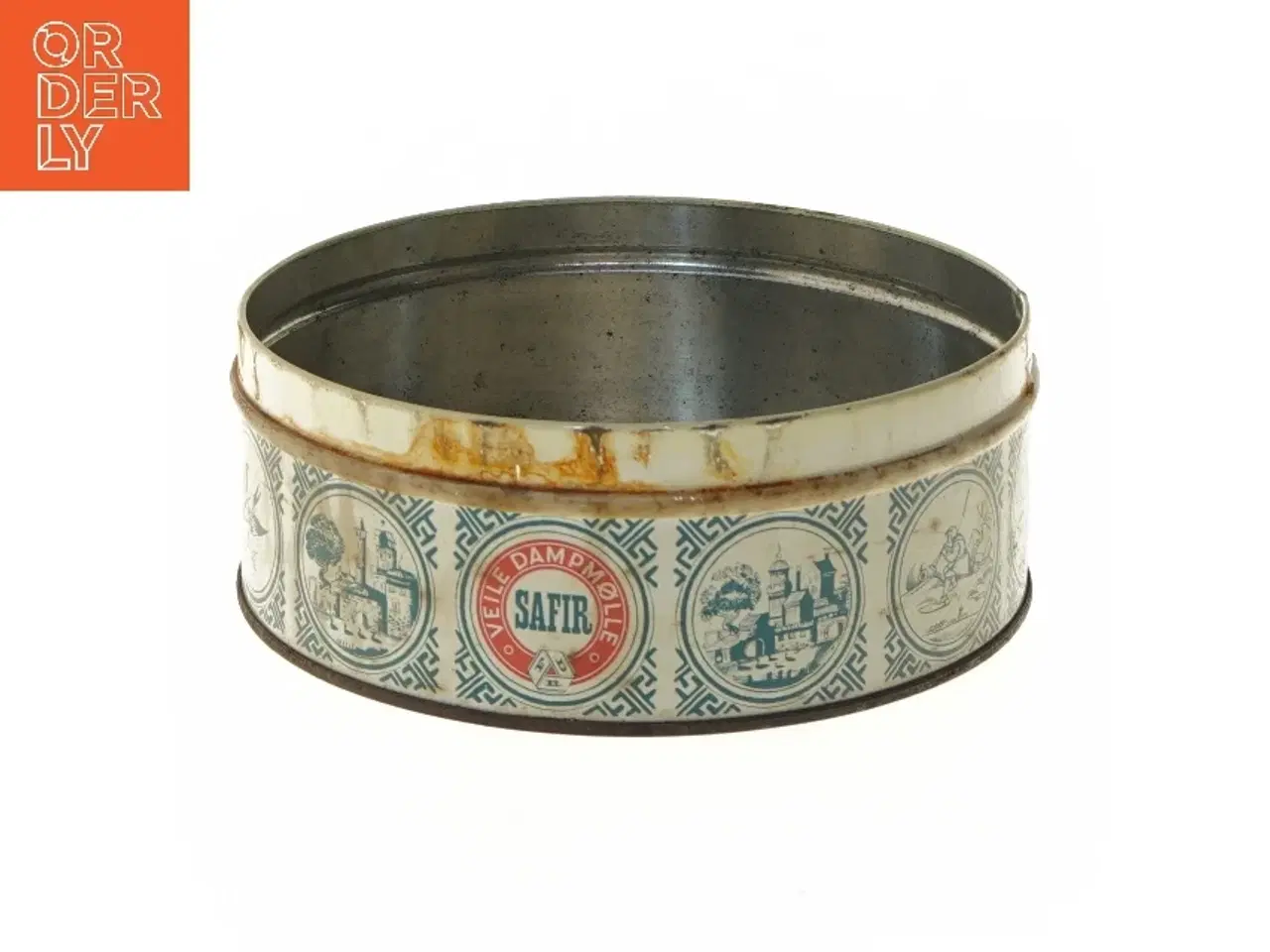 Billede 5 - Vintage Safir blikdåse fra Safir (str. Ø 21,5x9 cm)