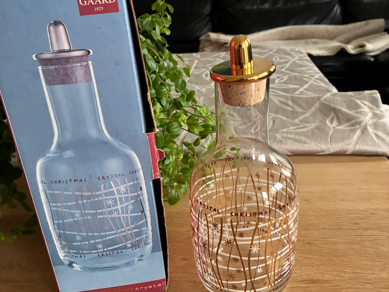 Billede 2 - Christmas Crystal karaffel med prop, Holmegaard