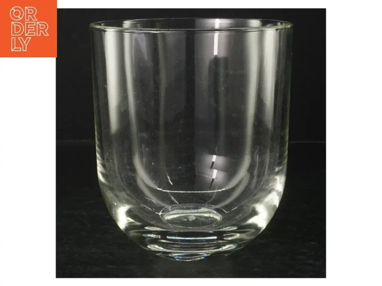 Billede 1 - Glasvase (str. H. 16,5 cm. ø. 14,5 cm)