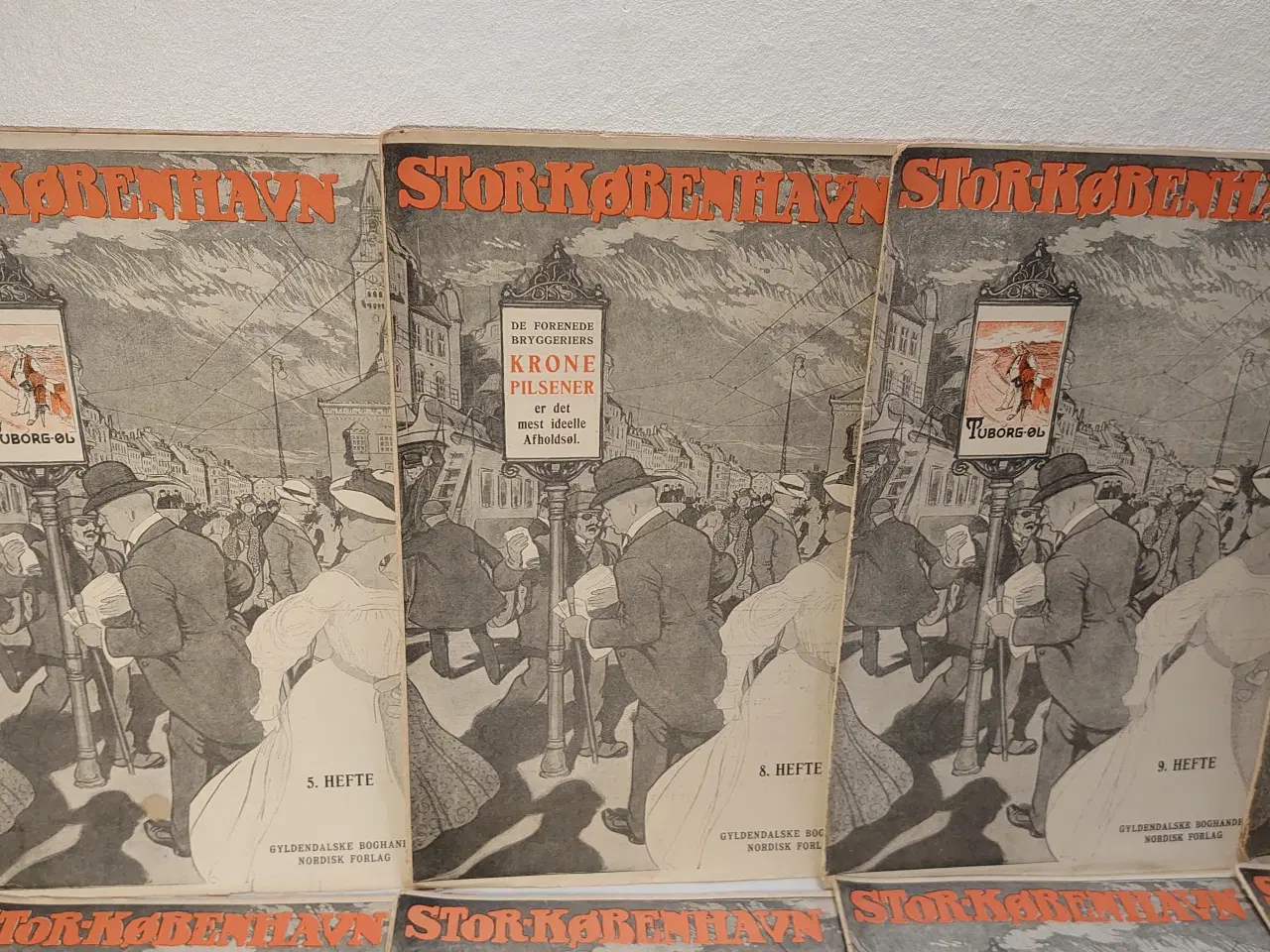 Billede 2 - 19 stk "Stor-København" antikke hæfter. Ca 1907