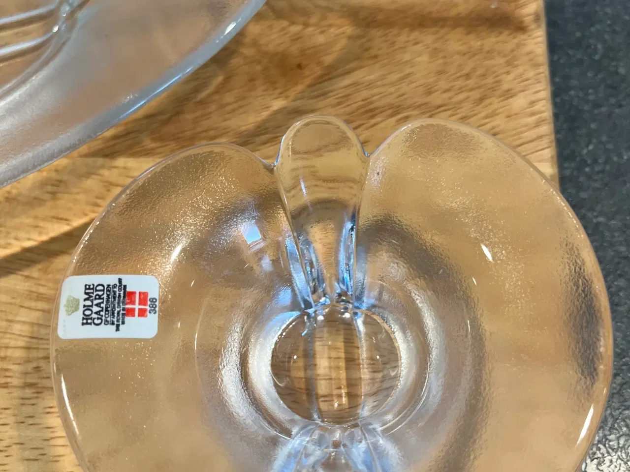 Billede 2 - Holmegaard Glasfad og Æggebæger