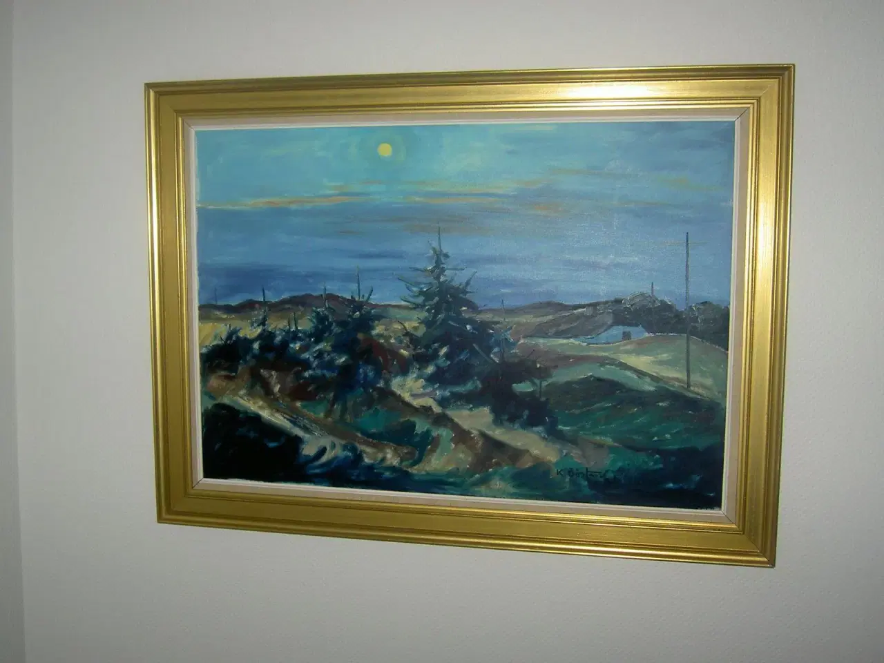 Billede 2 - Maleri af Knud Bøstrup  96x66 cm