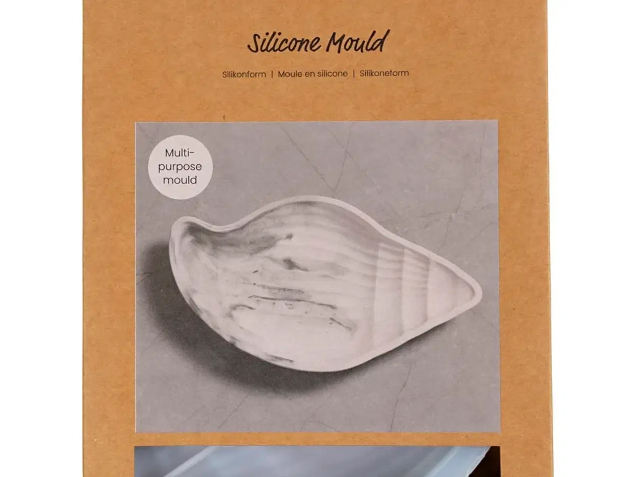 Billede 1 - Silikoneform, Konkylie , H: 2 cm, L: 20 cm, B: 11 cm, 1 stk.