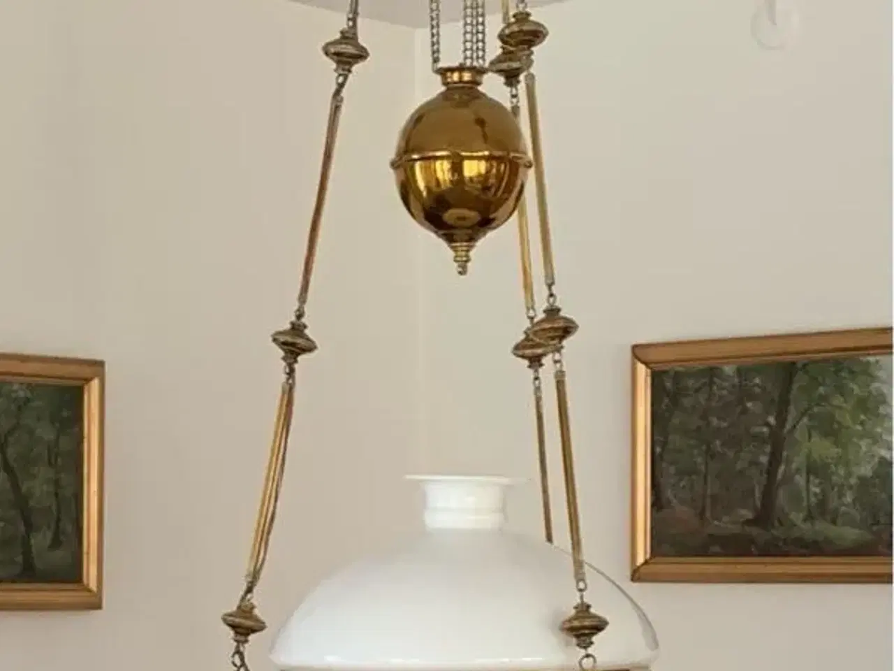 Billede 2 - Antik loftslampe