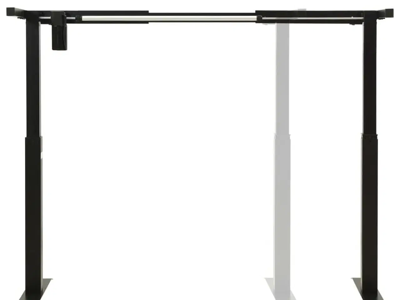 Billede 5 - Stel til motoriseret hæve-/sænkebord højdejustérbar sort
