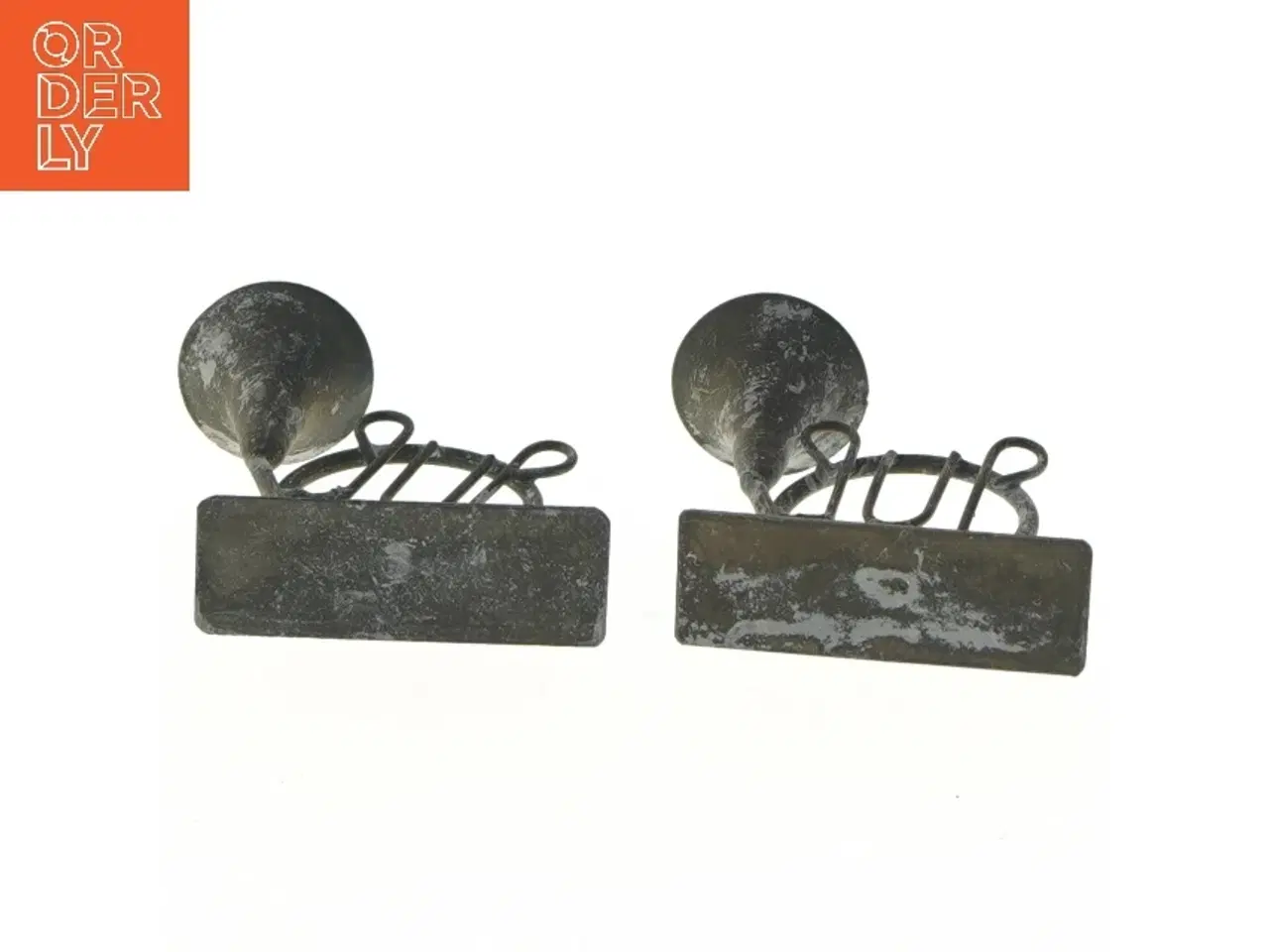 Billede 2 - Vintage stager i form af trompet (str. 7x8 cm)