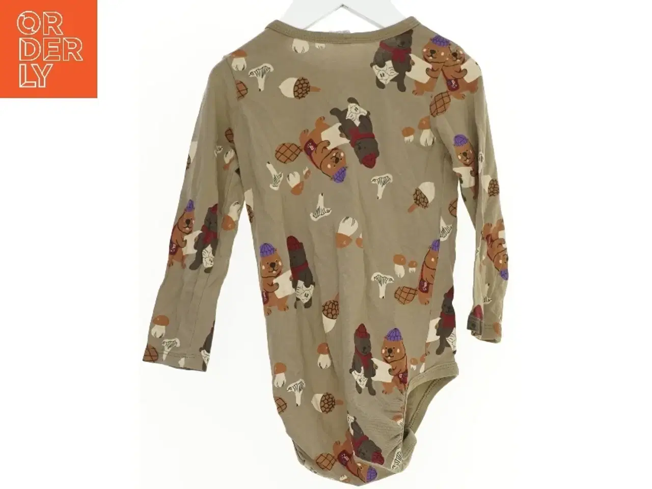 Billede 2 - Langærmet bodystocking med print fra H&M (str. 92)