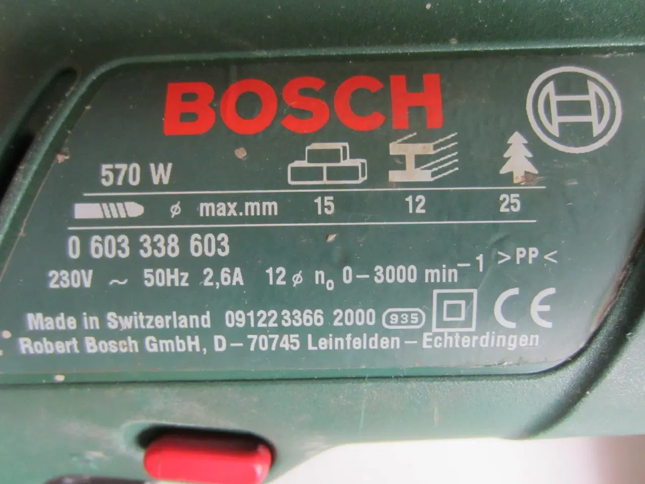 Billede 2 - BOSCH PSB 15RE slagboremaskine 230V 570W