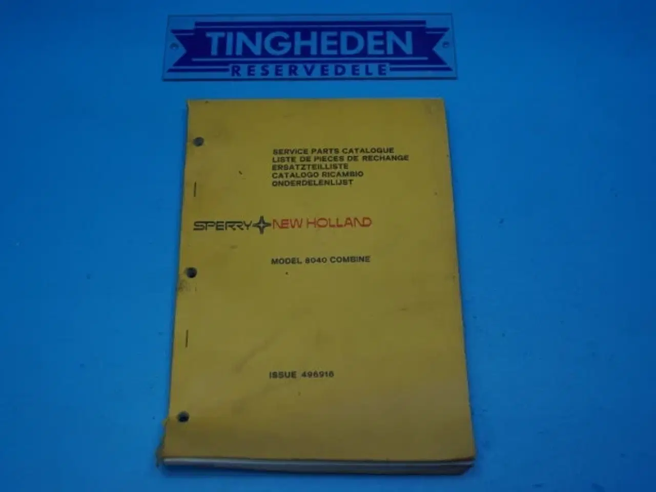 Billede 1 - New Holland 8040 Reservedelskatalog