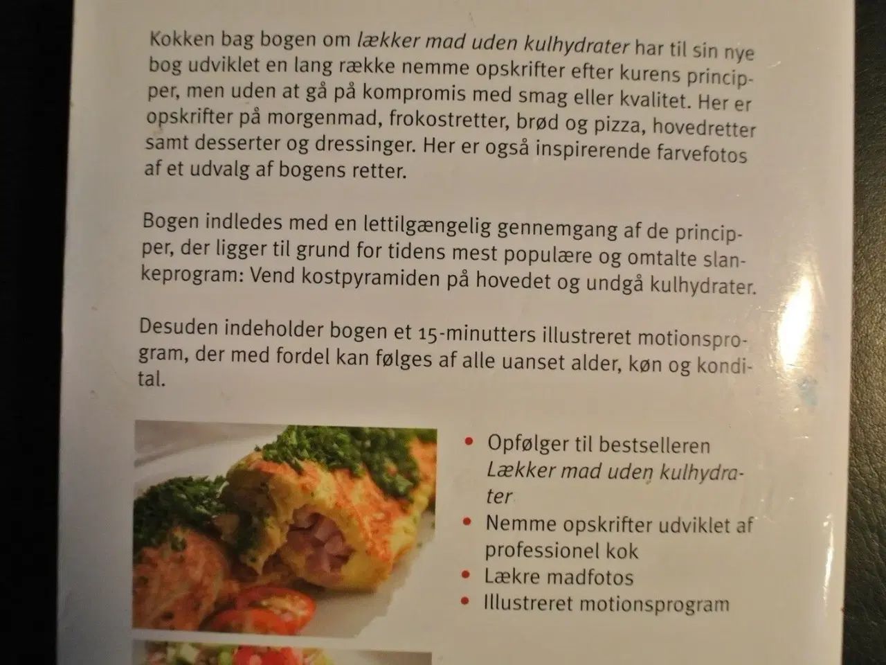 Billede 2 - nem mad uden kulhydrater - en slankebog, af inger 