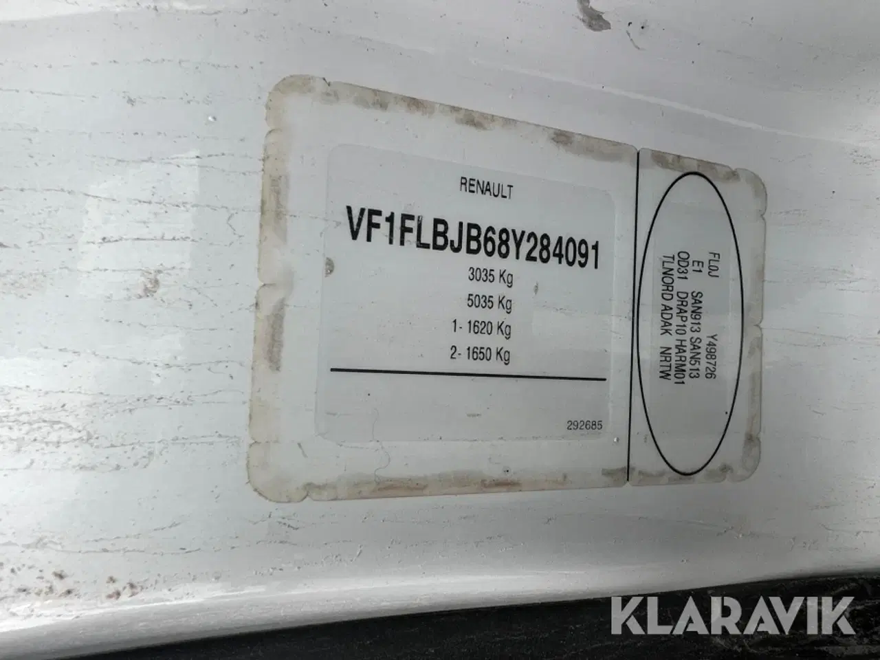 Billede 5 - Varebil Renault Trafic 2,5 DCI 145