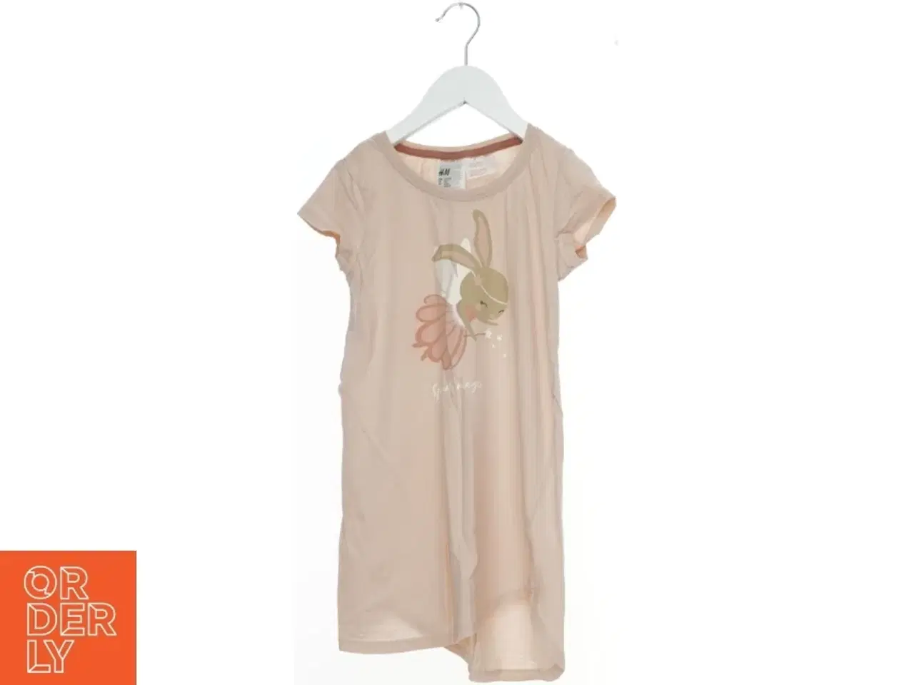 Billede 1 - Natkjole med kaninmotiv fra H&M (str. 128)