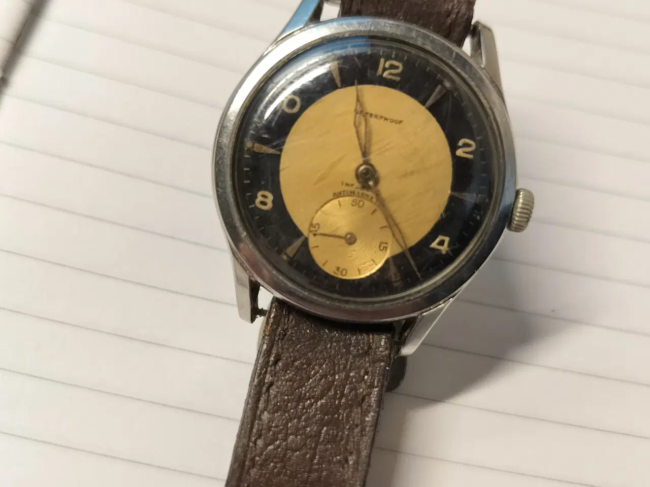 Billede 1 - Incabloc armbåndsur fra omkring 1950
