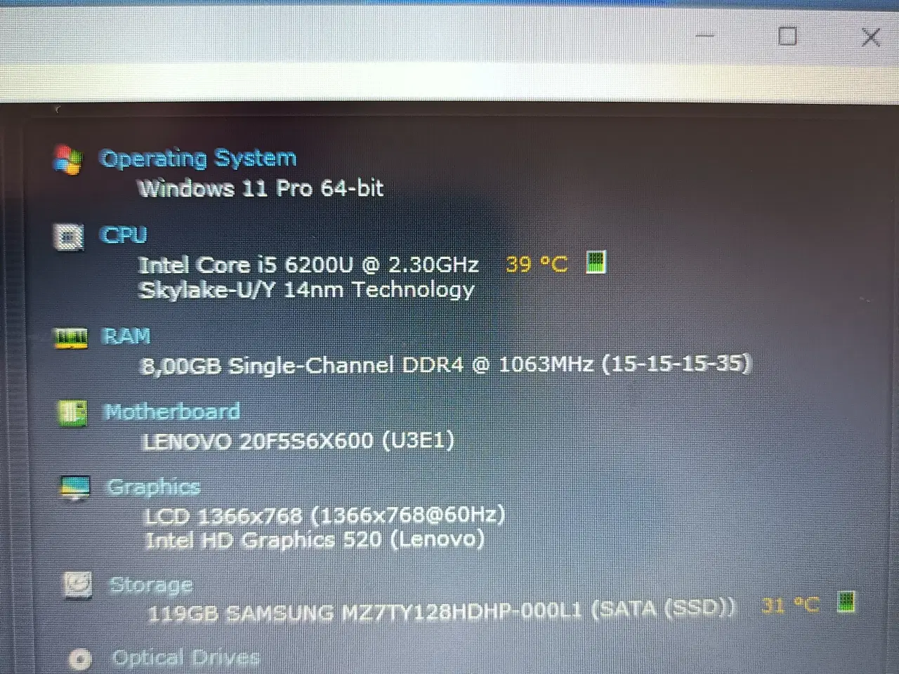 Billede 2 - ThinkPad X260 12,5” bærbar i5 2.30ghz, 8, Ssd disk