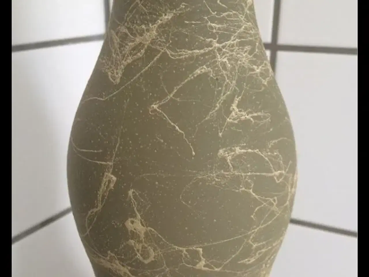 Billede 5 - Grøn 54cm høj glas/keramik vase