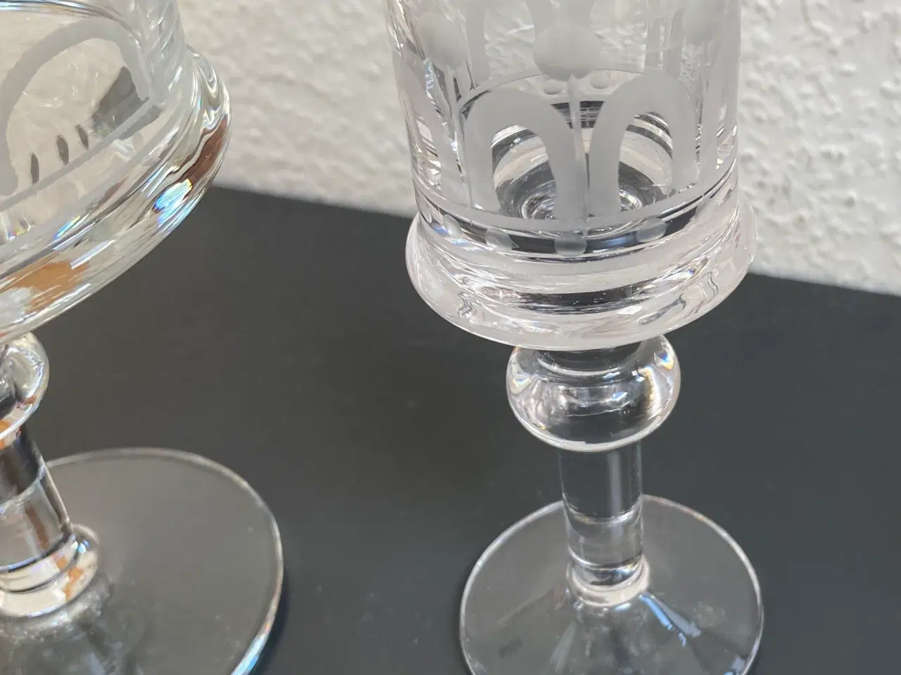 Billede 3 - Husar champagneskål og portvins glas Kosta Boda