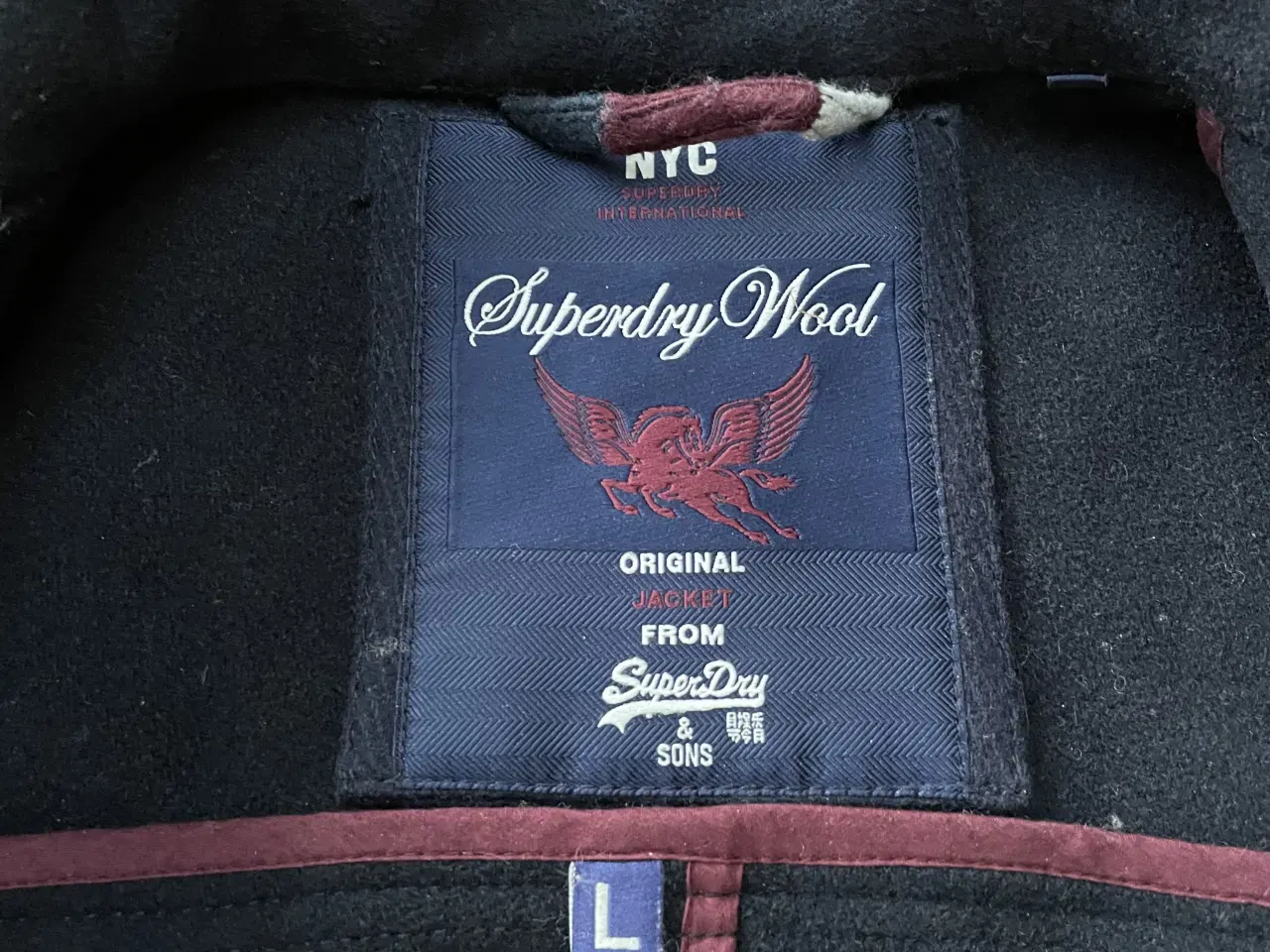 Billede 5 - Marineblå herrejakke i uld str L