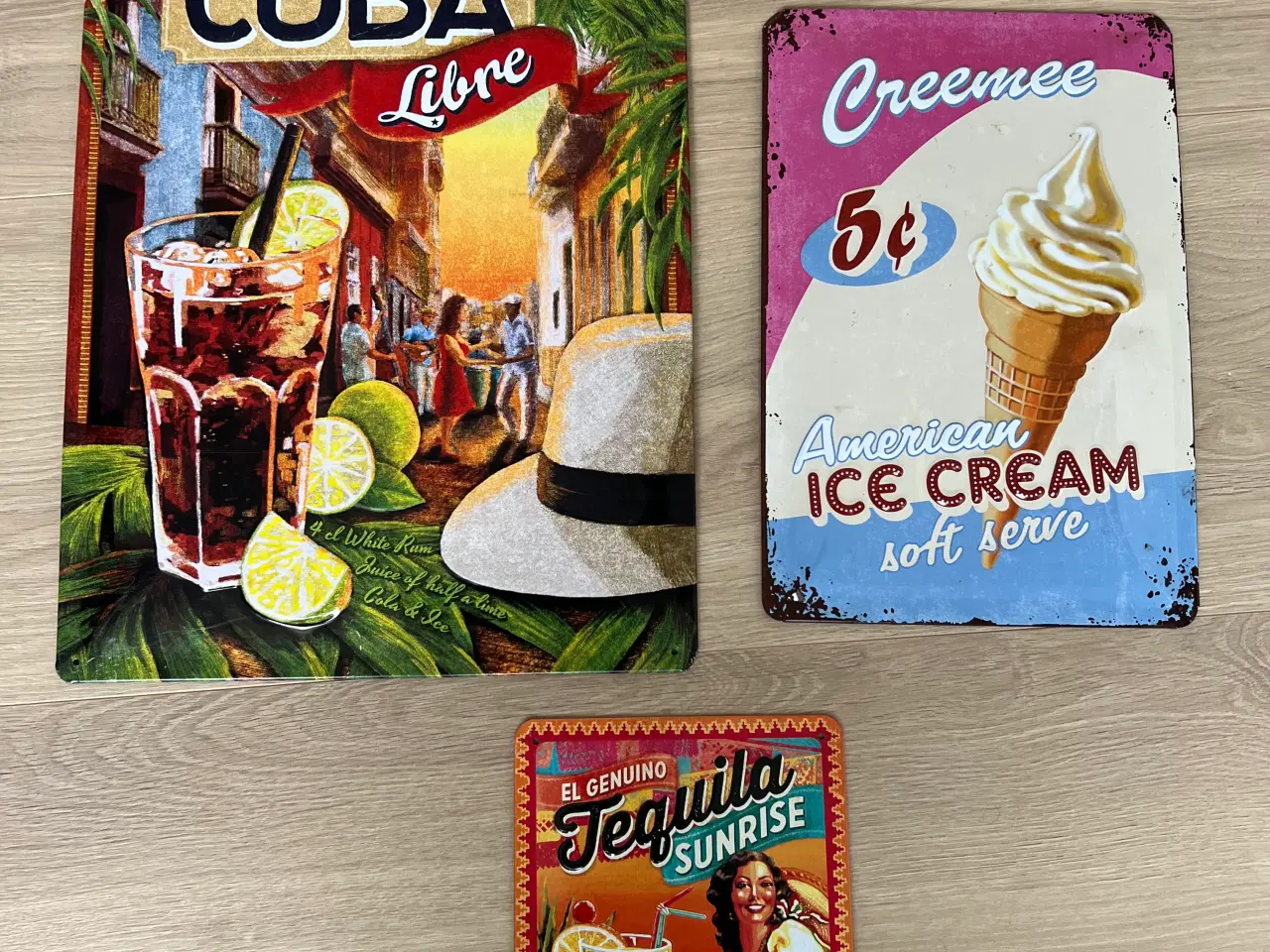 Billede 1 - Tre Nostalgic Art skilte