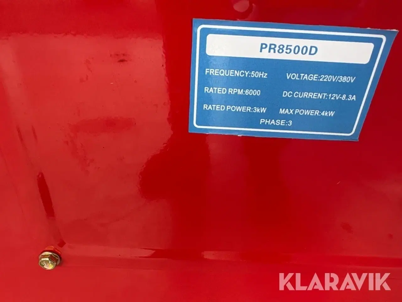 Billede 9 - Generator Walter Stahl PR8500D