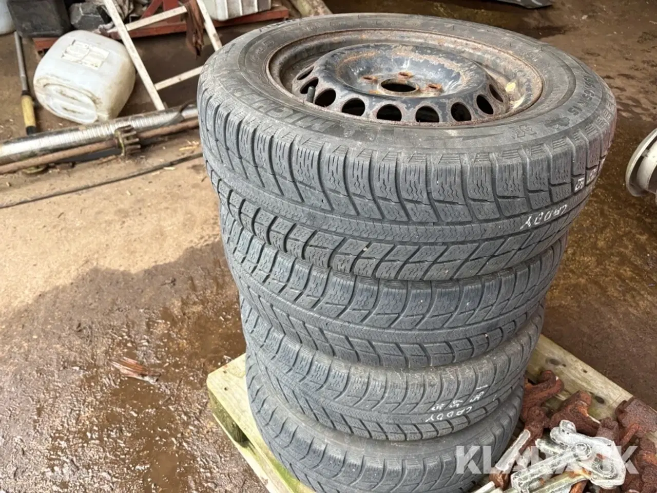 Billede 1 - Dæk med fælg Michelin - 195/65R15 - 4 styk