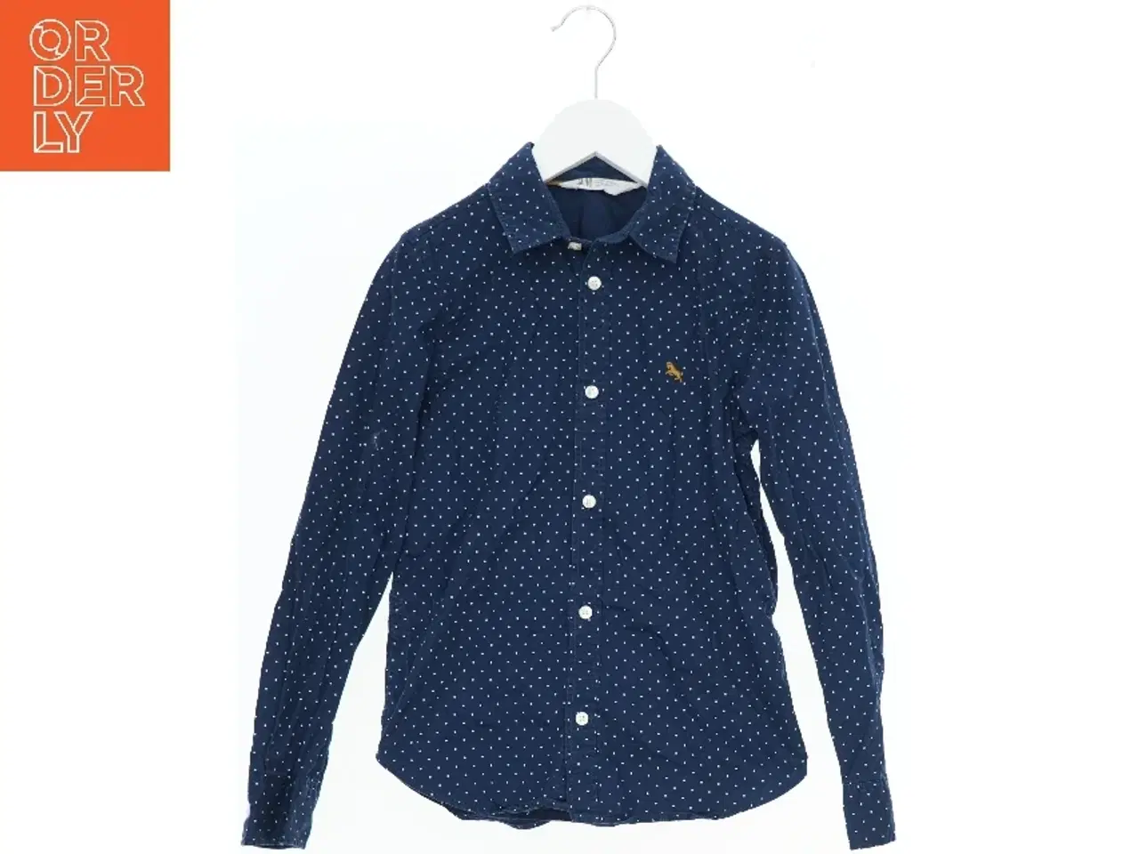 Billede 1 - Skjorte med prikker fra H&M (str. 134)