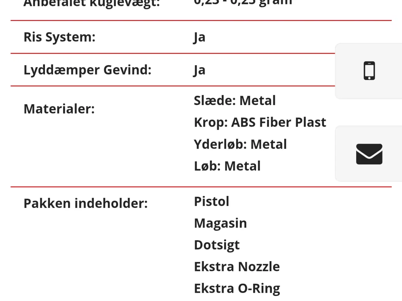 Billede 7 - Vorsk airsoft gas pistol
