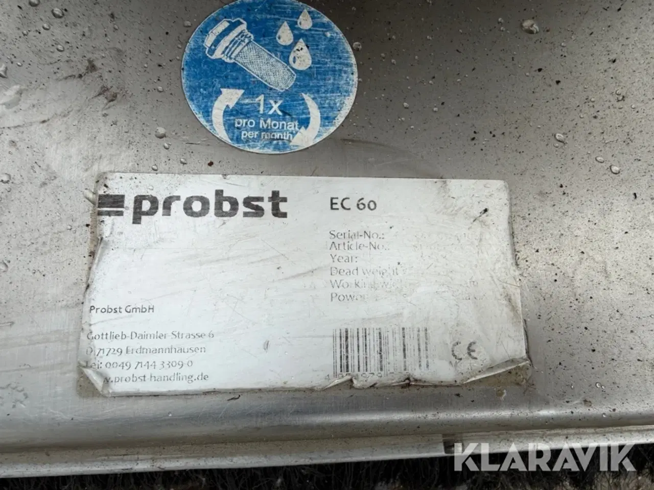 Billede 10 - Flisevasker Probst EC60 + 1 til dele