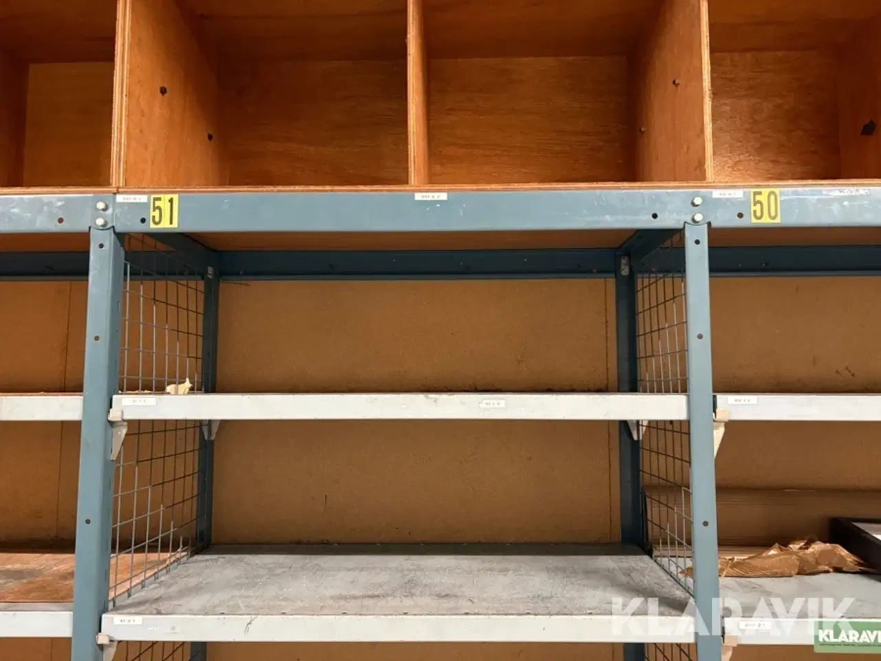 Billede 6 - Værkstedsreoler 10 sektioner