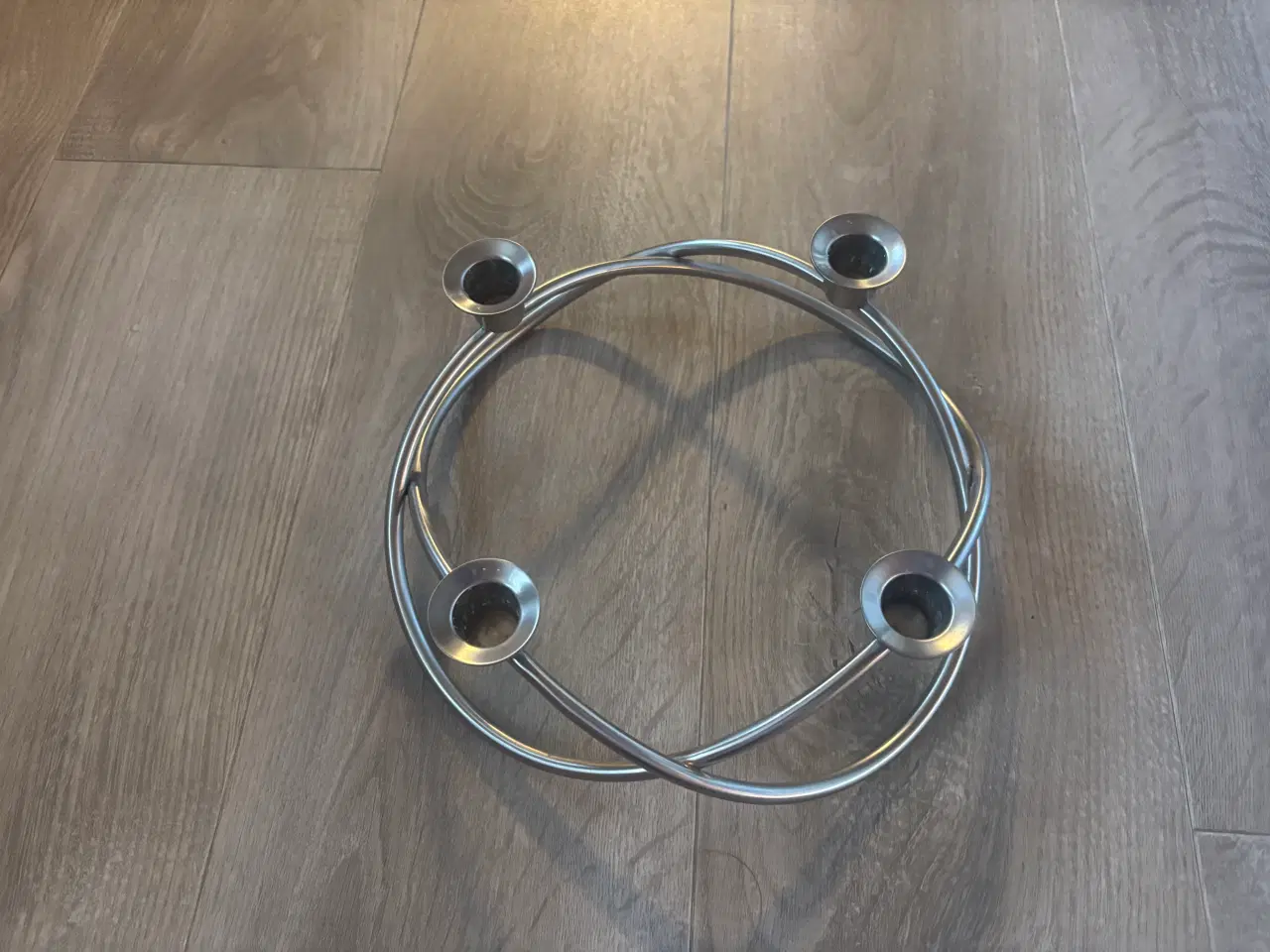Billede 2 - Georg Jensen adventskrans i mat rustfrit stål